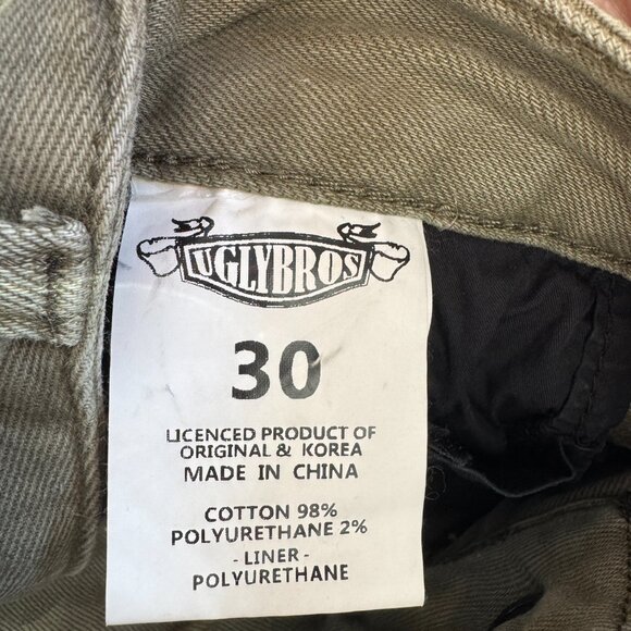 UglyBros Motorcycle Reinforced Riding Pants – Army Green Size 30 - Picture 6 of 8